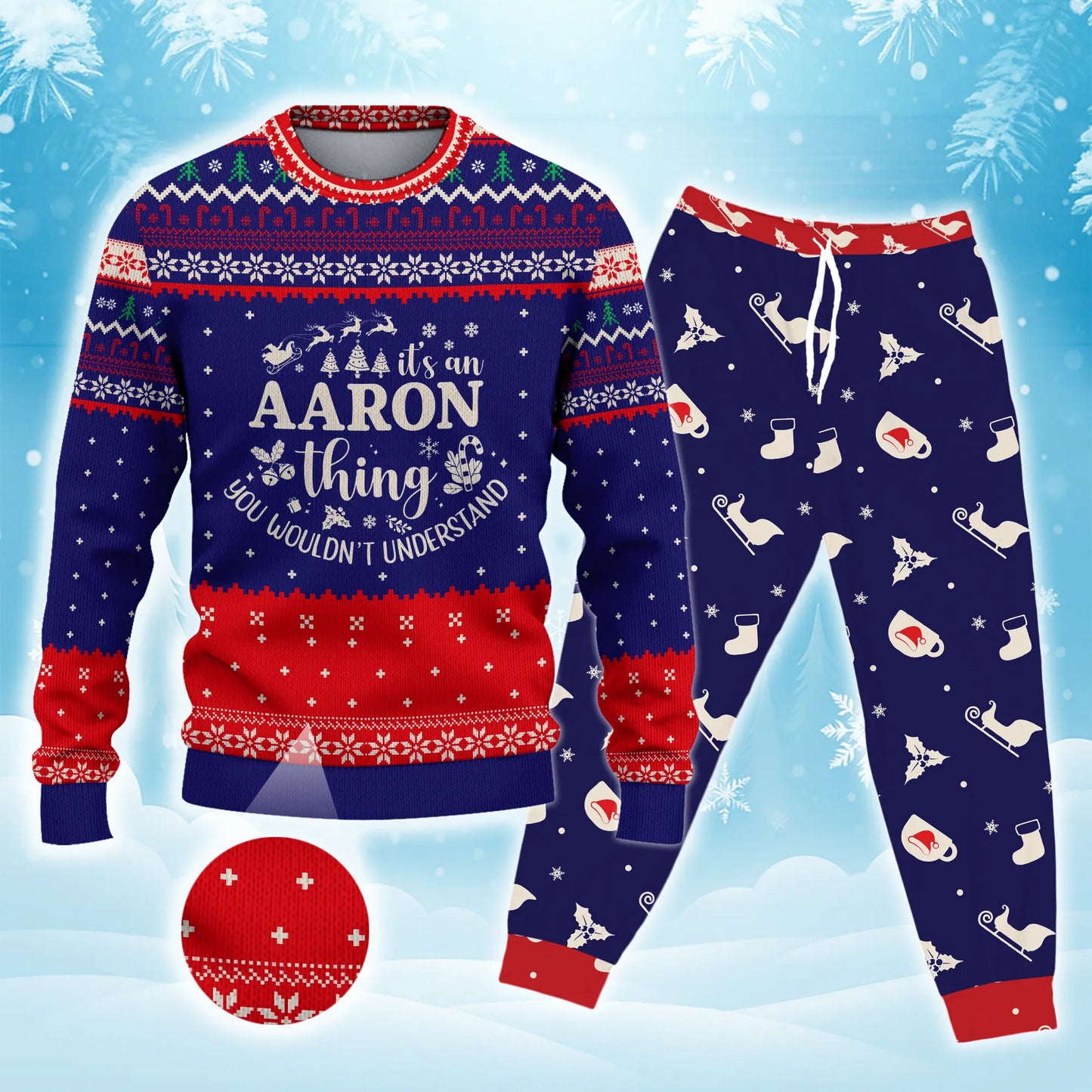 Ugly Sweater Adult Set